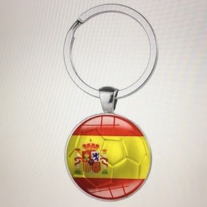 Spain National Flag Team Keychain/New